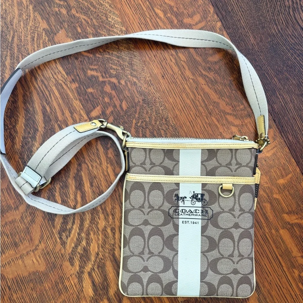Coach Heritage Stripe Crossbody bag